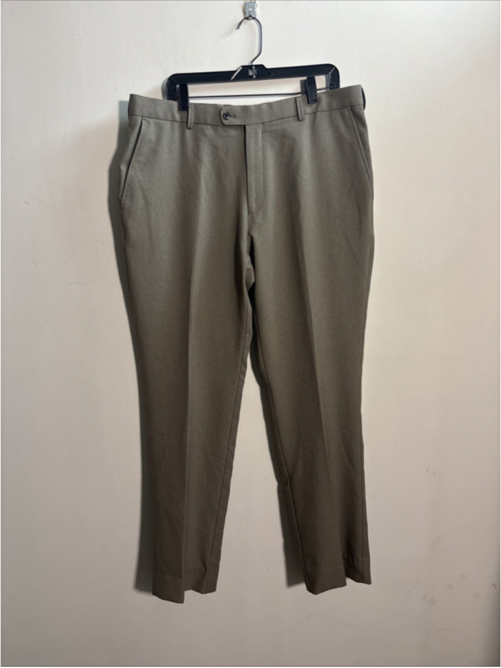 MEN’S PETER MILLAR WICKING DRESS PANTS SIZE 38 WAIST 34 LENGTH GREY GREEN STRETC